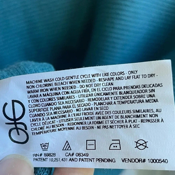 Ella Moss Blue Ribbed Long Sleeve Sweater, M - Picture 7 of 11